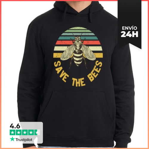 Sudadera Unisex Con Capucha Salva La Abeja LaTostadora - latostadora.com - Modalova