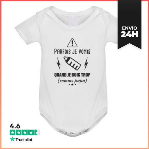 Body Bebé Mono De Bebé Humor Como Papá LaTostadora - latostadora.com - Modalova