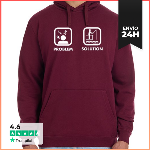 Sudadera Unisex Con Capucha Problem Solution Fish LaTostadora - latostadora.com - Modalova