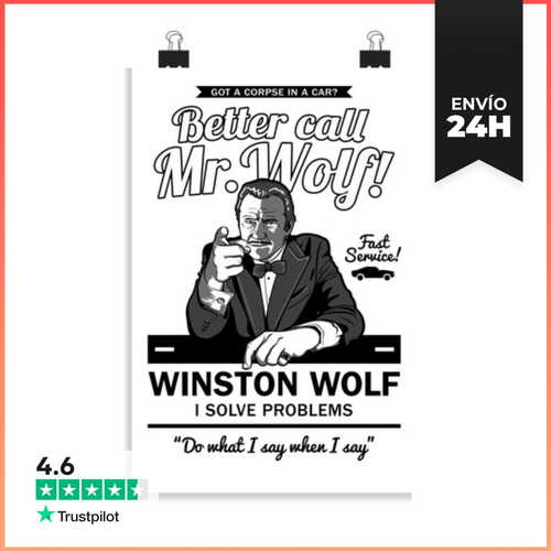 Póster Vertical Better Call Mr. Wolf LaTostadora - latostadora.com - Modalova