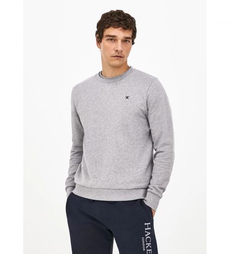 HM580957 Pullover LOGO CRW chalk (XL), Casuel, Gris, Coton - Hackett London - Modalova