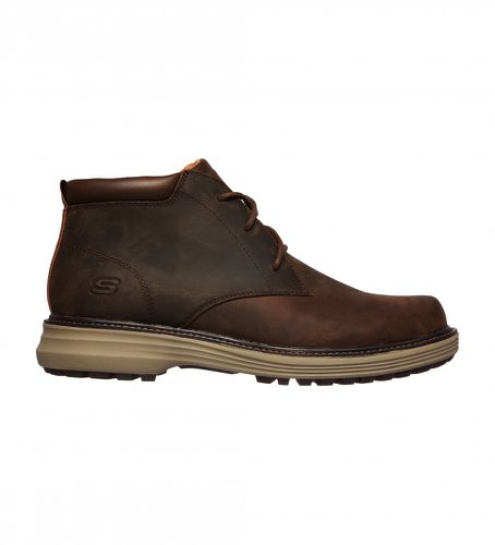 Wenson Osteno bottines en cuir marron (43), Plat, 1 à 3 cm, Lacets, Casuel, Outdoor, De plein air - Skechers - Modalova