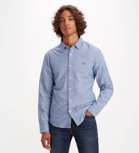 Chemise Housemark Slim Fit Battery bleue (L), Casuel, Coton, Manche longue - Levi's - Modalova