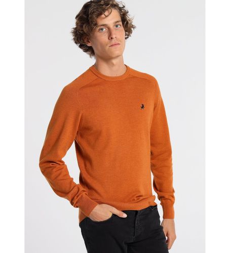 Pull de base - col rond (L), Casuel, Orange, Coton, Manche longue - Lois Jeans - Modalova