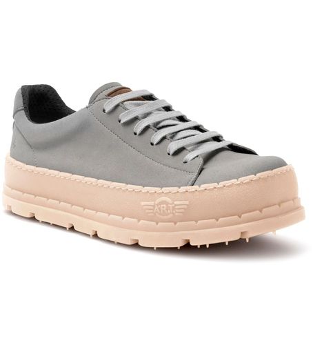 Unisex. 1177311TF003_039 Baskets en cuir 1773 Planet (36), Plat, Lacets, Casuel, Gris - Art - Modalova