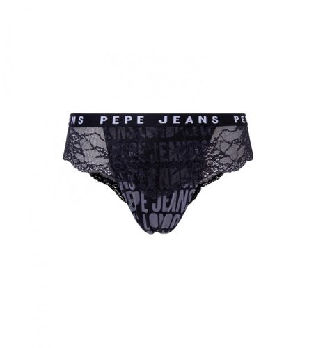 PLU10949 Culotte brésilienne noire imprimée (S), Homewear, Polyester - Pepe Jeans - Modalova