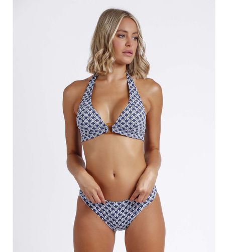 Bikini dos nu géométrique (48), Bleu, Casuel, Beachwear, Polyamide - Admas - Modalova