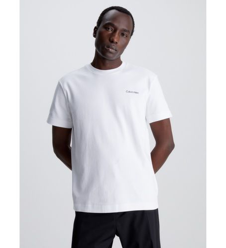 K10K109894 T-shirt en coton biologique (L), Blanc, Casuel, Manche courte, Le coton biologique, Durable - Calvin Klein - Modalova