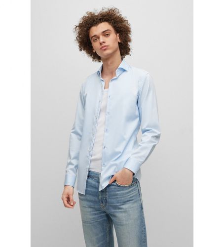 Chemise bleue Kason (37), Casuel, Coton, Manche longue - HUGO - Modalova