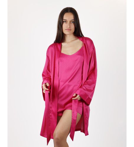 Robe de chambre rose Sweet Dots (L), Homewear, Polyester, Manche longue - Admas - Modalova