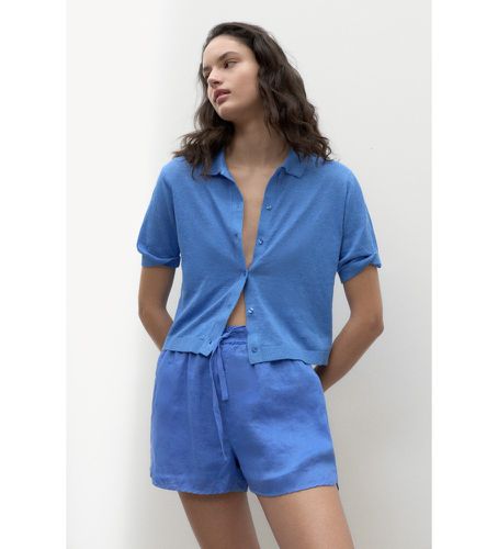 GAKNJUNIP0636WS23-407 Chemise bleue Juniper (S), Casuel, Lin, Manche courte - ECOALF - Modalova