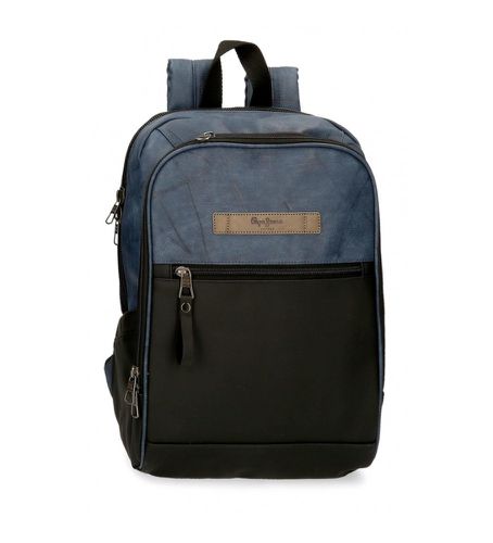 Unisex. 7682131 Sac à dos pour ordinateur Ocean avec deux compartiments 12'' (OSFA), Bleu, Casuel, Polyester, Marine - Pepe Jeans - Modalova