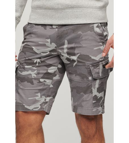 M7110409A Bermuda militaire Core (30), Casuel, Gris, Camouflage, Le coton biologique, Durable - Superdry - Modalova