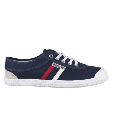 Unisex. K192496 Retro Sneakers (37), Tissu, Plat, Lacets, Casuel, Marine - Kawasaki - Modalova