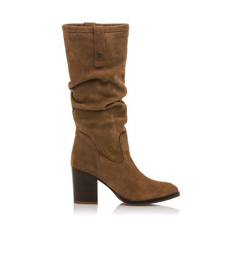 Bottes en cuir marron Uma - Hauteur du talon 7,5cm (36), 5 à 8 cm, Fermeture éclair, Casuel - MTNG - Modalova