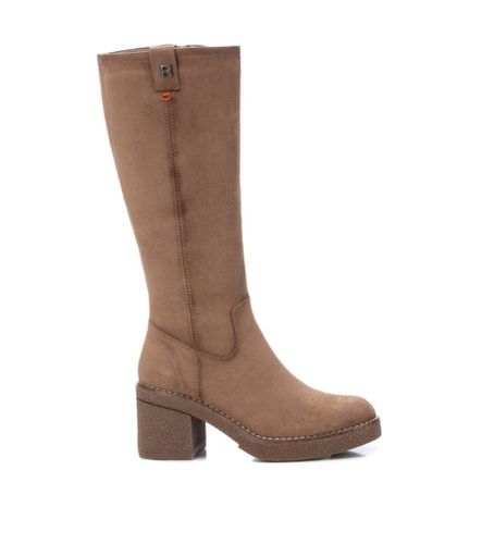 Bottes en daim -Hauteur du talon 7cm (37), Marron, 5 à 8 cm, Fermeture éclair, Casuel - Refresh - Modalova