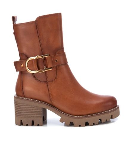 CAMEL Bottines en cuir 161074 marron -hauteur du talon : 7cm- (38), 5 à 8 cm, Fermeture éclair, Casuel - Carmela - Modalova