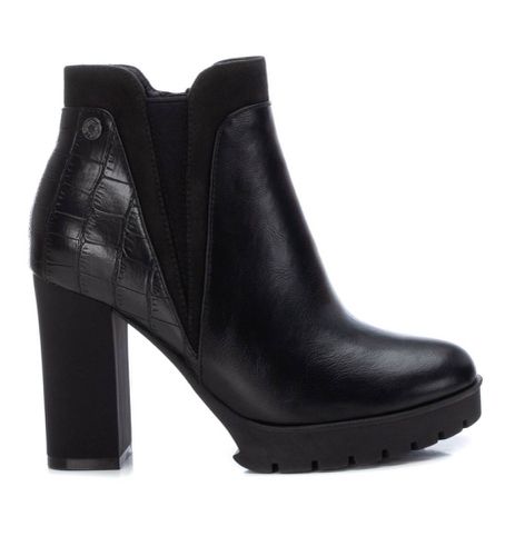 NEGRO Bottines texturées -Hauteur du talon 9cm (38), 8 à 10 cm, Fermeture éclair, Casuel, Imitation cuir - Refresh - Modalova