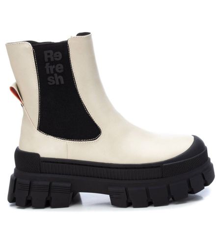 HIELO Bottines 171059 off- - Hauteur du talon : 7cm- (41), Blanc, 5 à 8 cm, Fermeture éclair, Casuel, Imit - Refresh - Modalova