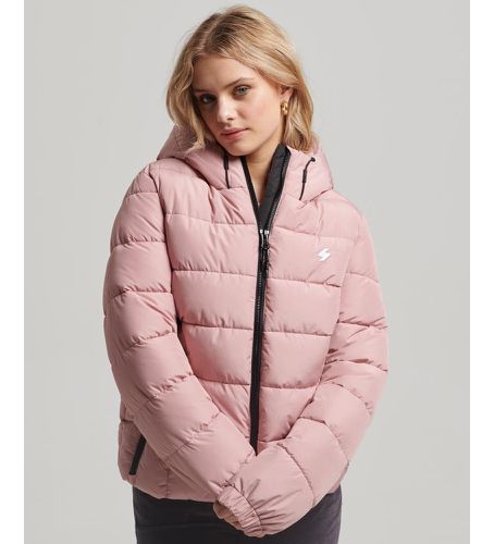 W5011630A Spirit Sports Quilted Jacket (S), Casuel, Rose, Polister recyclé - Superdry - Modalova