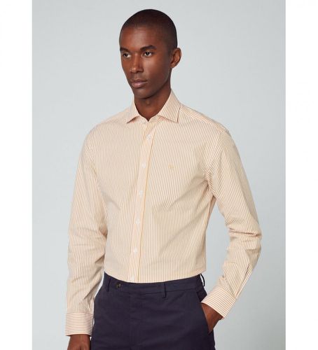 HM309601 Essential Shirt Bengal Stripes (L), Casuel, Jaune, Coton, Classique, Manche longue - Hackett London - Modalova