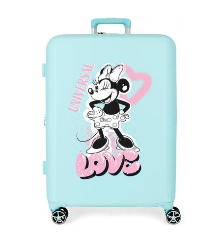 Minnie Haeart Medium Hard Suitcase 70 cm (OSFA), Bleu, Casuel, ABS/Polycarbonate, Moyen - Disney - Modalova