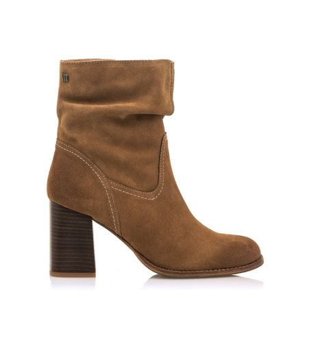 Bottines en cuir marron (38), 5 à 8 cm, Fermeture éclair, Casuel - Mustang - Modalova