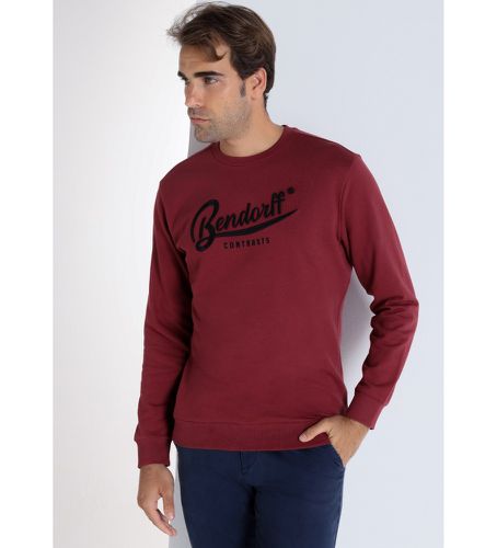 Sweatshirt basique à col rond (S), Casuel, Grenat, Coton, Manche longue - Bendorff - Modalova