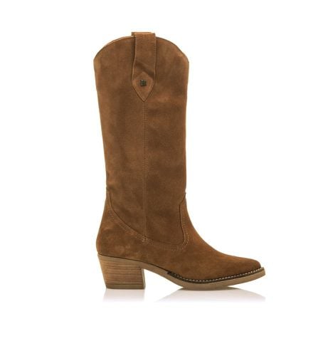 Bottes en cuir Teo marron - Hauteur du talon 5cm (40), 3 à 5 cm, Aucun, Casuel - MTNG - Modalova