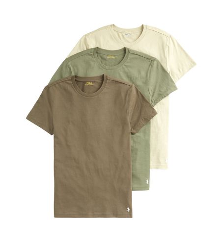 Lot de 3 T-shirts verts, (S), Homewear, Coton, Manche courte - Polo Ralph Lauren - Modalova