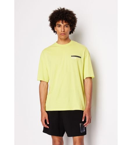 DZTJAZJ8EZ1694 T-shirts jaunes à coupe décontractée (S), Casuel, Coton, Manche courte - Armani Exchange - Modalova