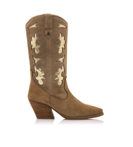 Bottes en cuir Missouri marron - Hauteur du talon 5cm (36), 3 à 5 cm, Aucun, Casuel - MTNG - Modalova