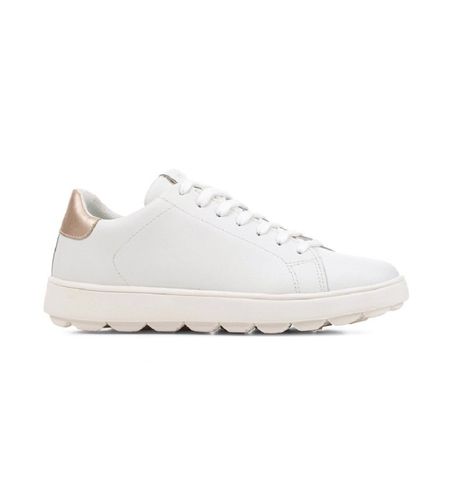 D45WEA 09BNF Trainers D Spherica (36), Blanc, Doré, Plat, Lacets, Casuel - GEOX - Modalova