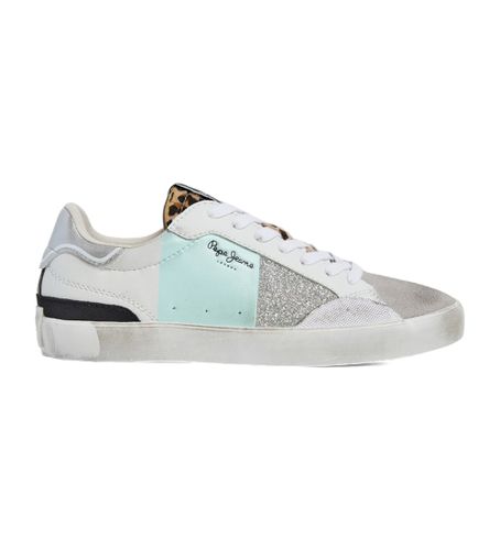 PLS00010 Lane Shine Leather Sneakers , (36), Cuir, Blanc, Plat, Lacets, Casuel - Pepe Jeans - Modalova