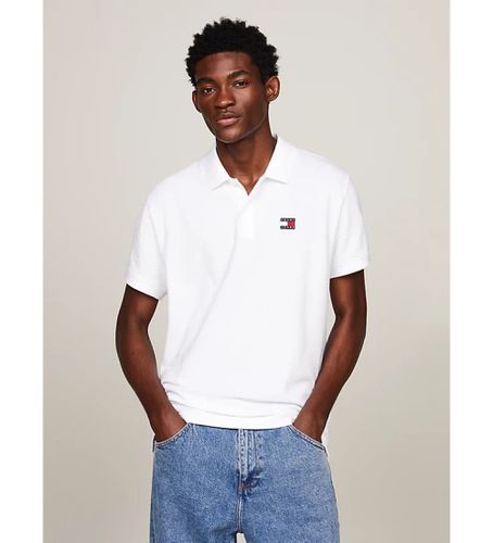 DM0DM18314 Polo de coupe régulière avec écusson Tommy (XL), Casuel, Coton, Manche courte - Tommy Jeans - Modalova