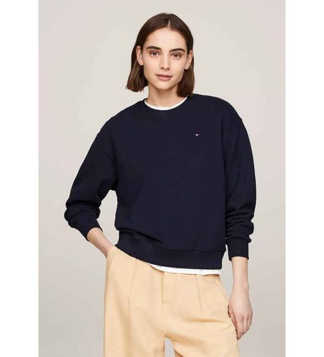 WW0WW41246 Reg Flag On Chest sweatshirt (L), Casuel, Coton, Marine - Tommy Hilfiger - Modalova