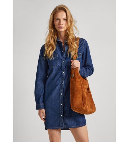 PL953509DP5 Robe Mayaa (M), Casuel, Coton, Denim, Manche longue, Durable - Pepe Jeans - Modalova