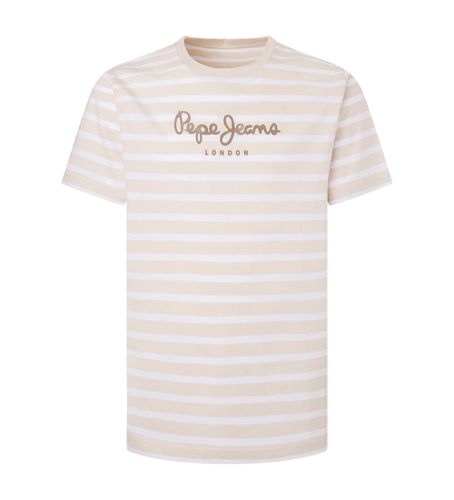 PM509407 T-Shirt rayé Eggo (M), Beige, Casuel, Coton, Manche courte, Durable - Pepe Jeans - Modalova