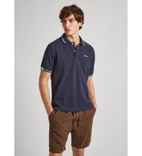 PM542156 Polo Harley (M), Casuel, Coton, Manche courte, Durable, Marine - Pepe Jeans - Modalova