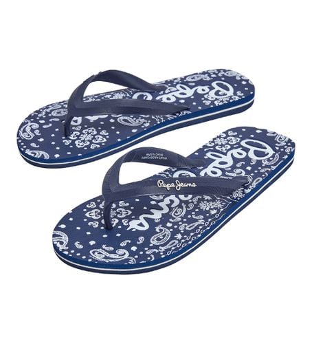 PMS70151 Tongs Whale Origin (41), Plat, Aucun, Beachwear, Durable, Marine - Pepe Jeans - Modalova