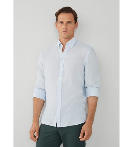 HM309743 Chemise teintée (3XL), Casuel, Lin, Classique, Manche longue - Hackett London - Modalova