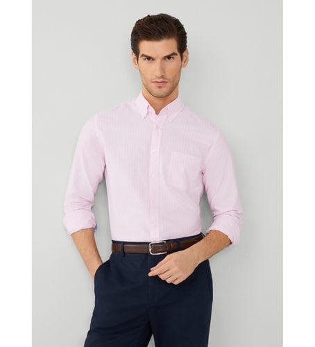 HM309820 Essential Ox Stripe Shirt (M), Casuel, Rose, Coton, Classique, Manche longue - Hackett London - Modalova