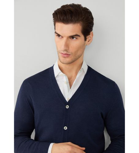 HM703133 Gmd Merino Silk Cdi pull (3XL), Casuel, Coton, Marine - Hackett London - Modalova