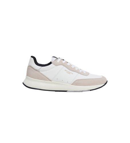 HMS21387 Baskets en cuirH-Runner Essex (40), Blanc, Beige, Plat, Lacets, Casuel - Hackett London - Modalova