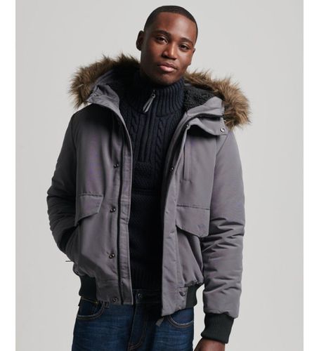 M5011113A Veste bombardier Everest grise (XXL), Casuel, Polyester, Manche longue - Superdry - Modalova