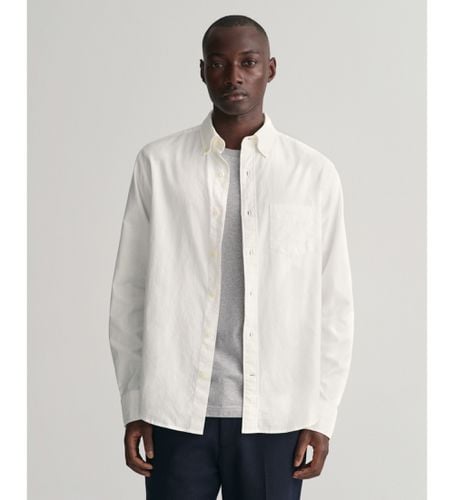 Chemise Oxford à coupe régulière Archive (S), Blanc, Casuel, Manche longue, Le coton biologique, Durable - Gant - Modalova