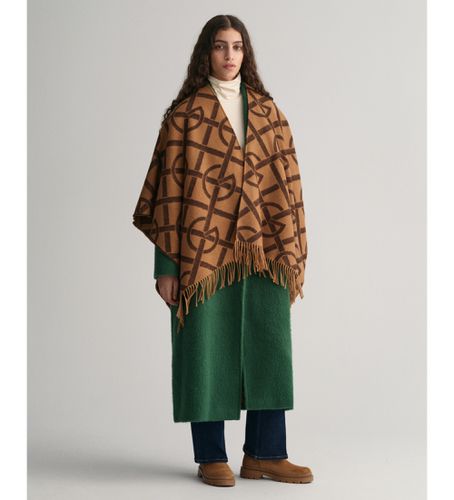 Poncho G à motifs marron (OSFA), Casuel, Laine - Gant - Modalova