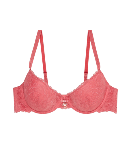 R206 Soutien-gorge push-up Eternal Lace corail (90A), Homewear, Polyester, Élasthanne - Emporio Armani - Modalova