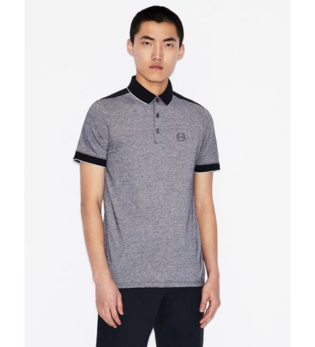 NZF76Z8M5Z1510 Polo bicolore (L), Casuel, Coton, Manche courte - Armani Exchange - Modalova