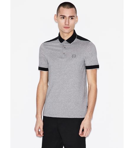 NZF76Z8M5Z1200 Polo bicolore (S), Casuel, Coton, Manche courte - Armani Exchange - Modalova